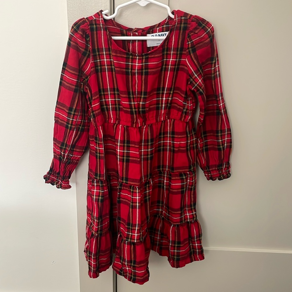 Red plaid dress